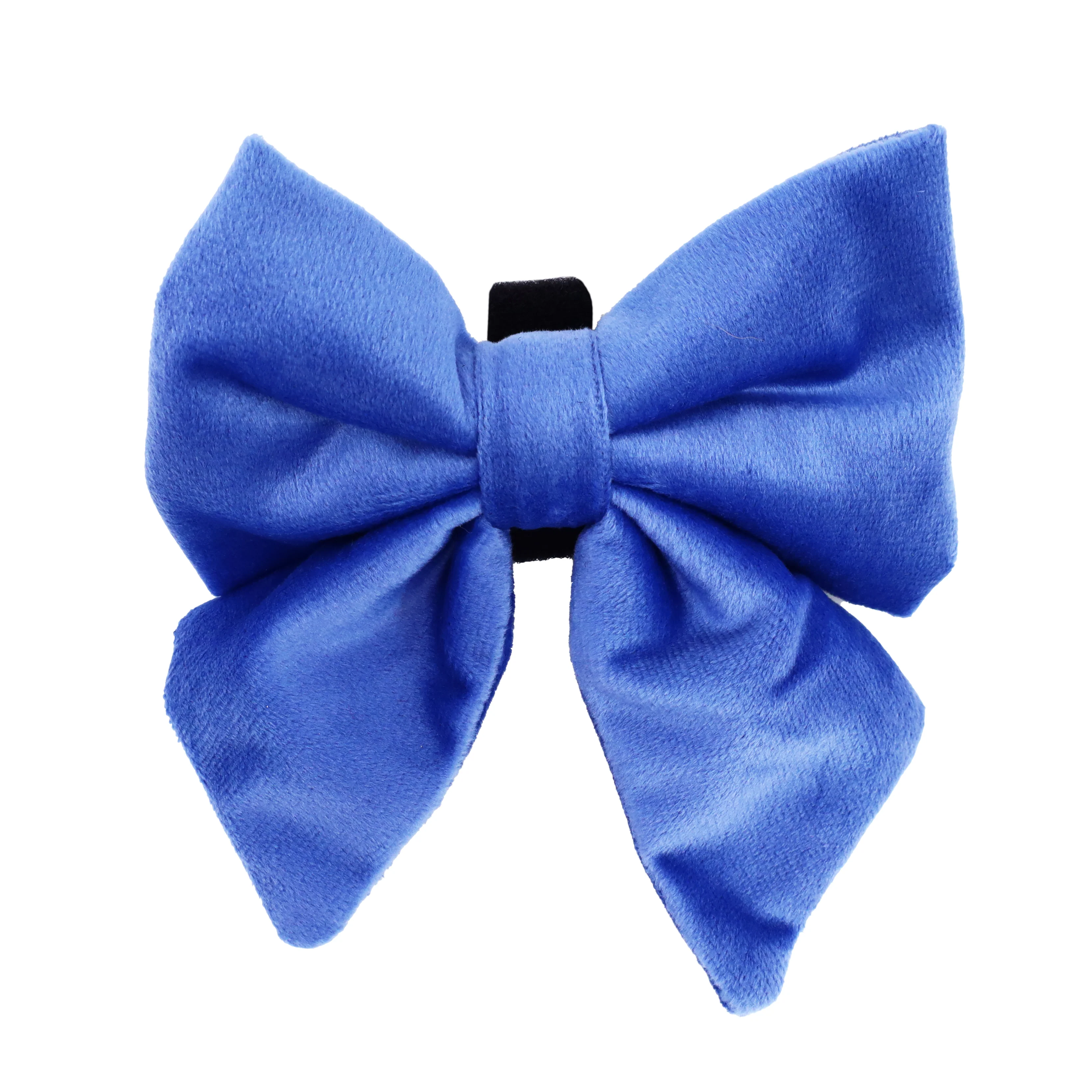 Blue Velvet Sailor Bow Tie - Image 3