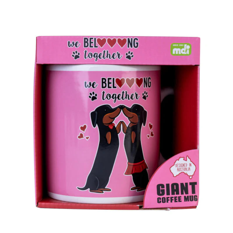 Dachshund Valentine Giant Mug - Image 2