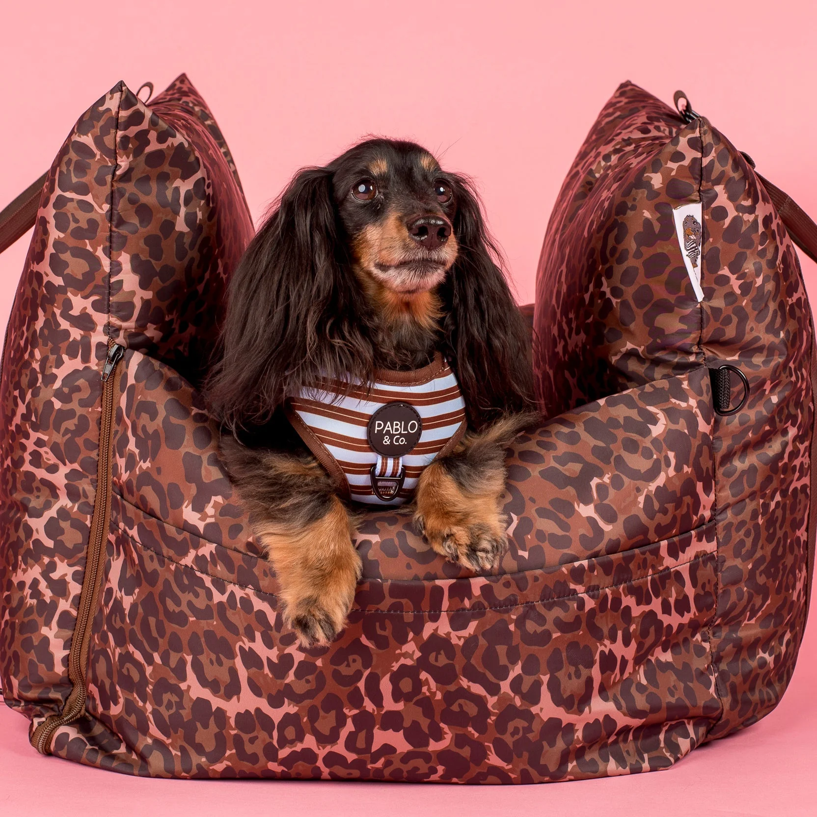 Deluxe Travel Car Bed: Leopard - Image 2