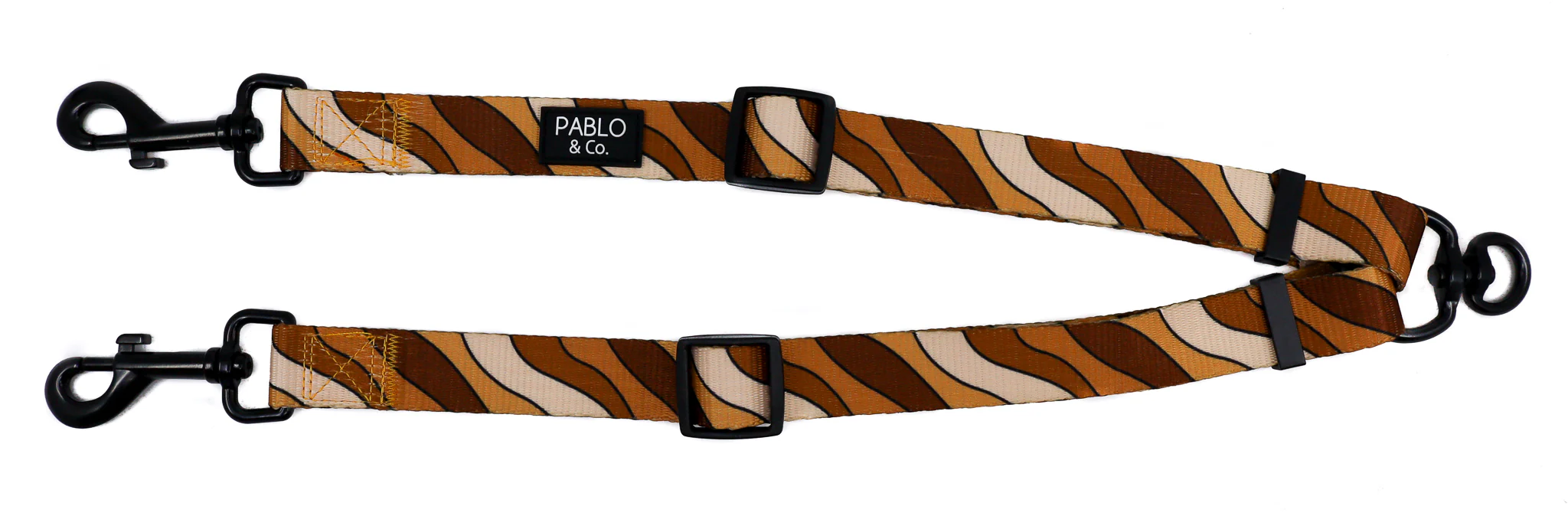 Espresso Swirls: Adjustable Leash Splitter