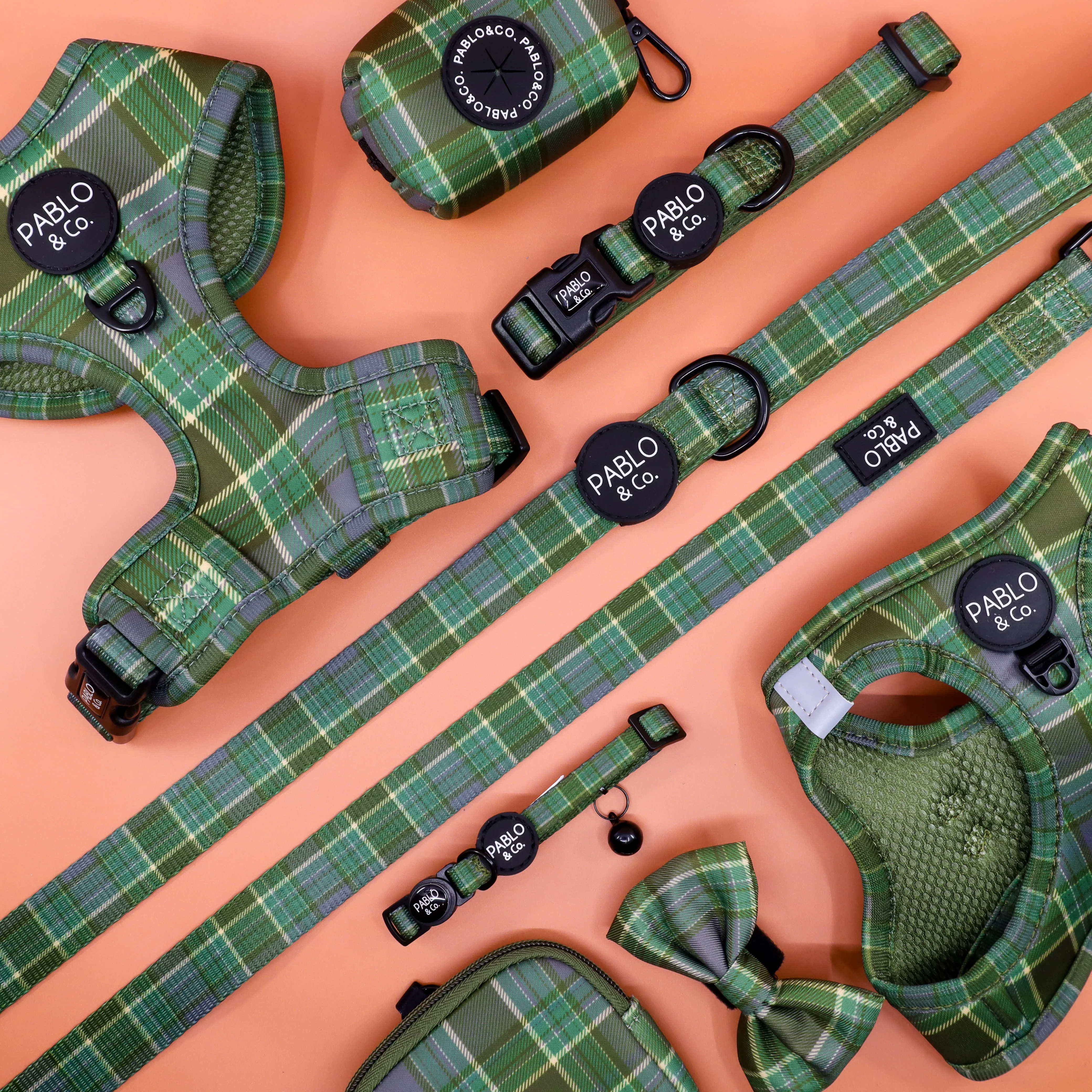 Green Plaid: Dog Leash - Image 2