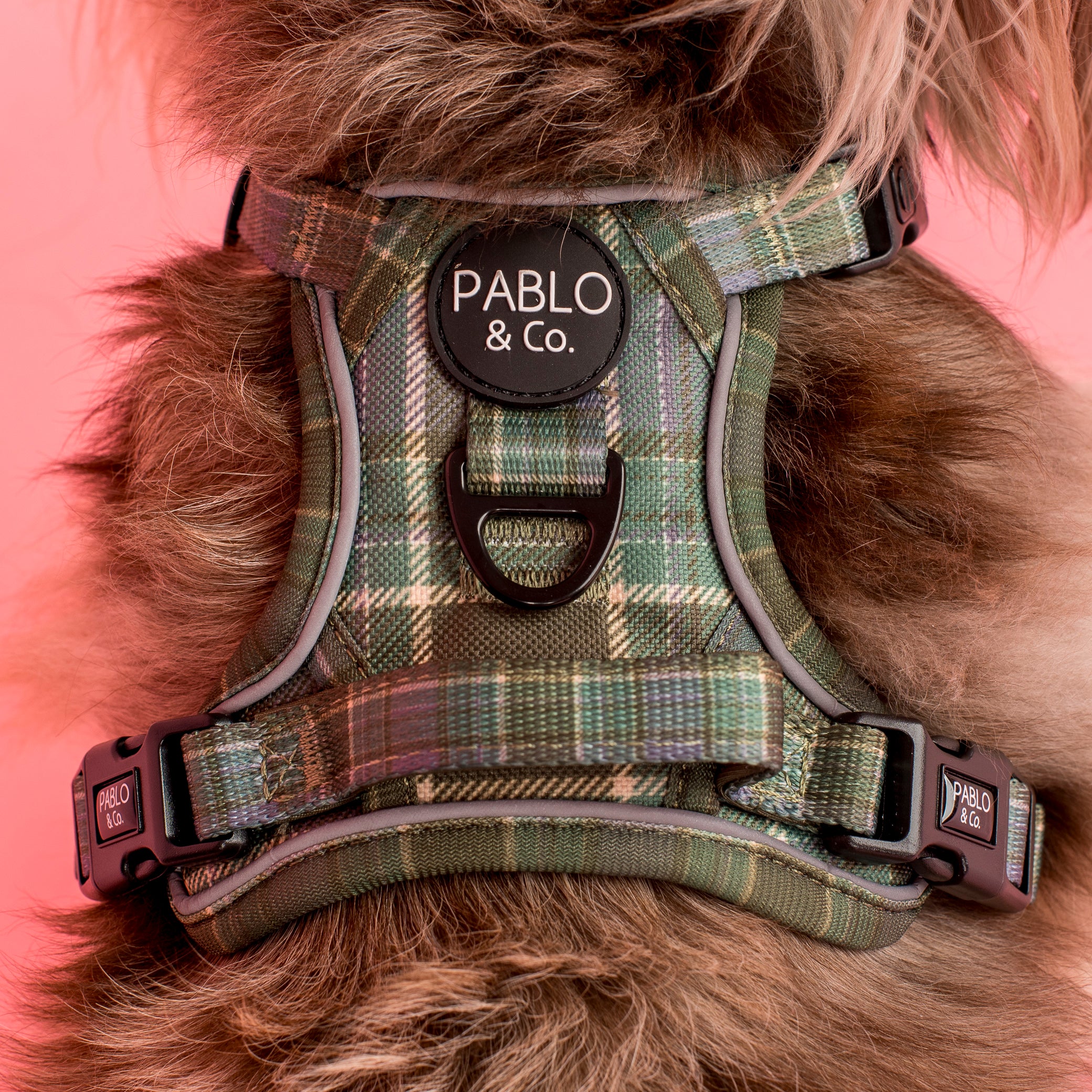 Green Plaid: No Pull Adventure Harness - Image 4