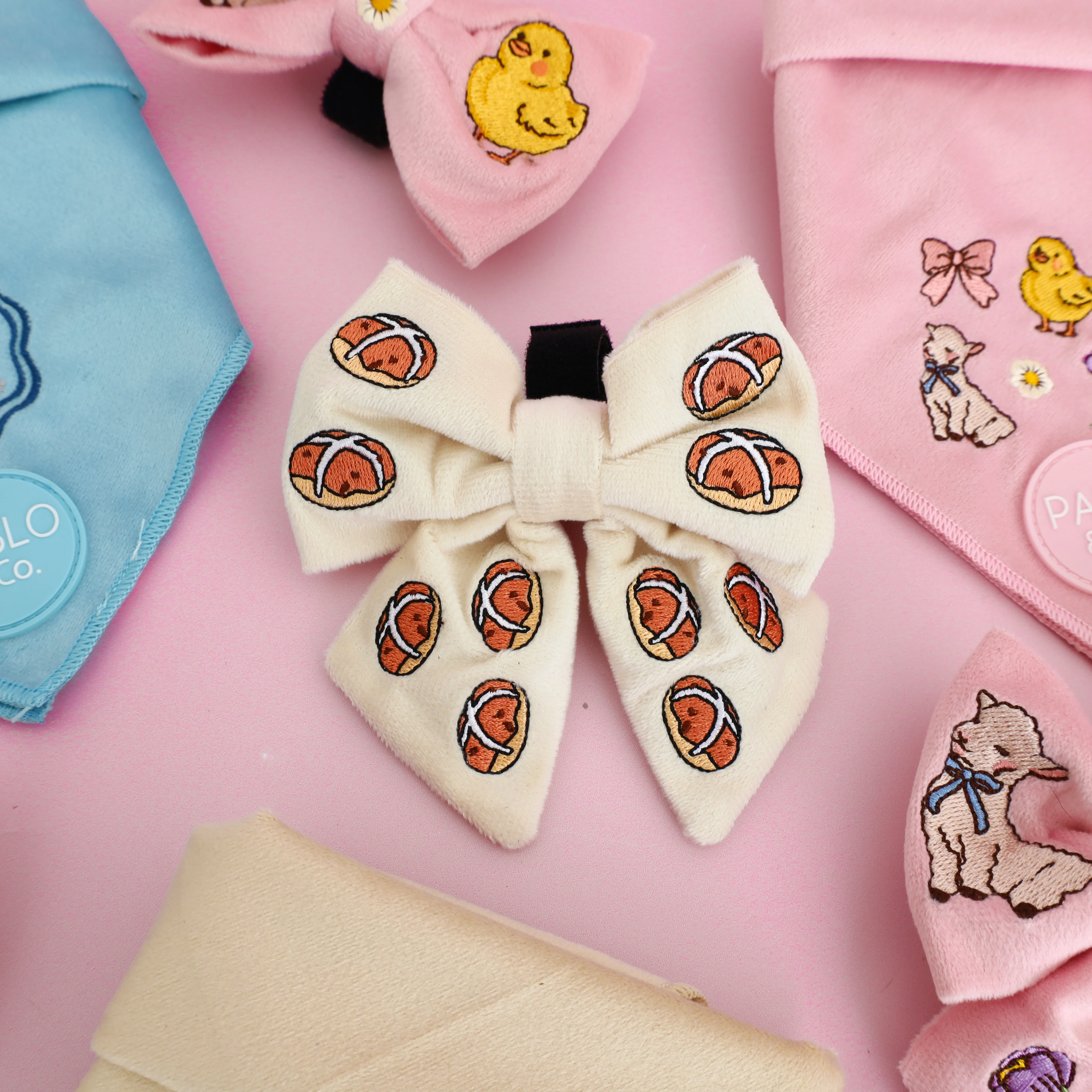 Hot Cross Buns: Velvet Sailor Bow - Image 3