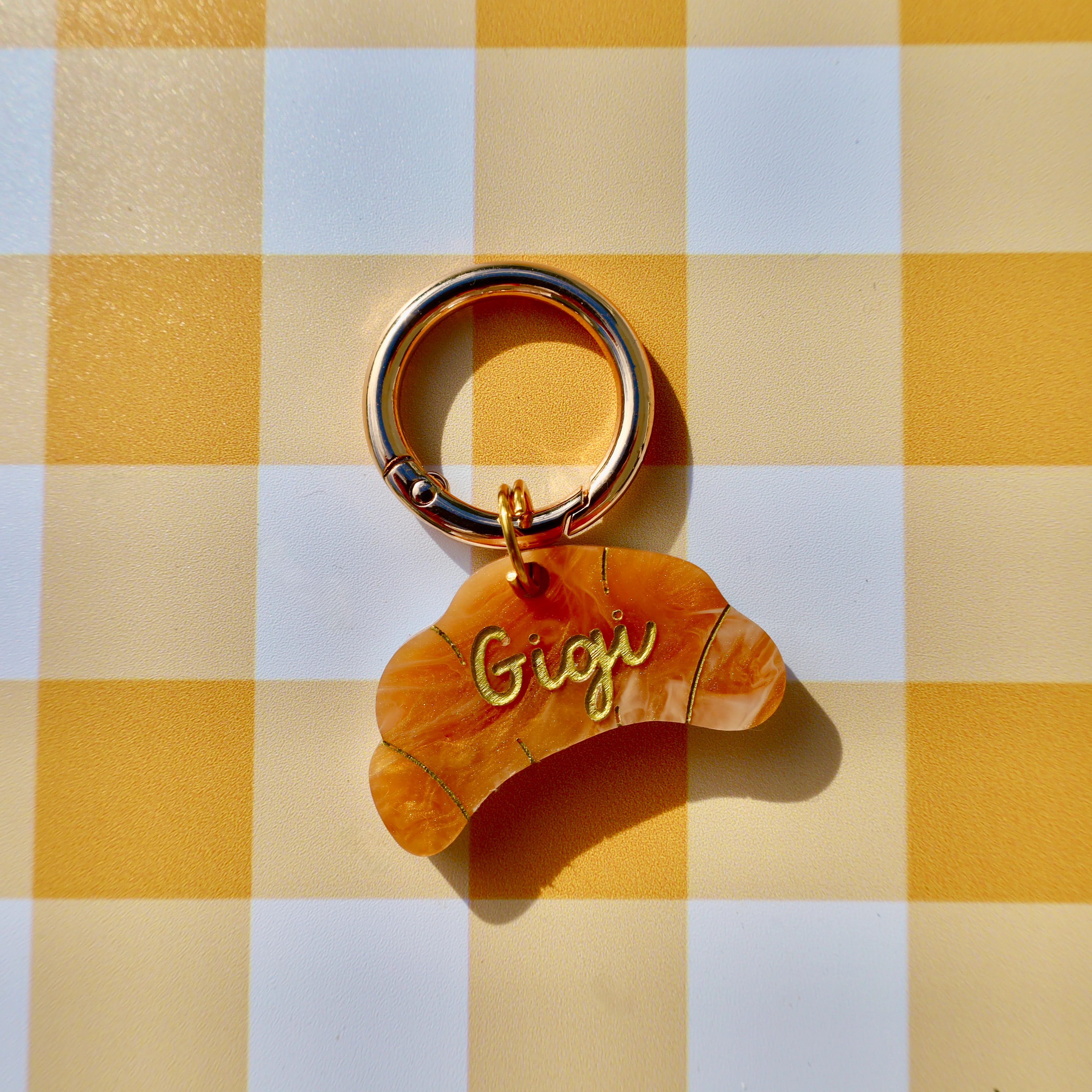 Personalised Pet ID Tag: Croissant - Image 2