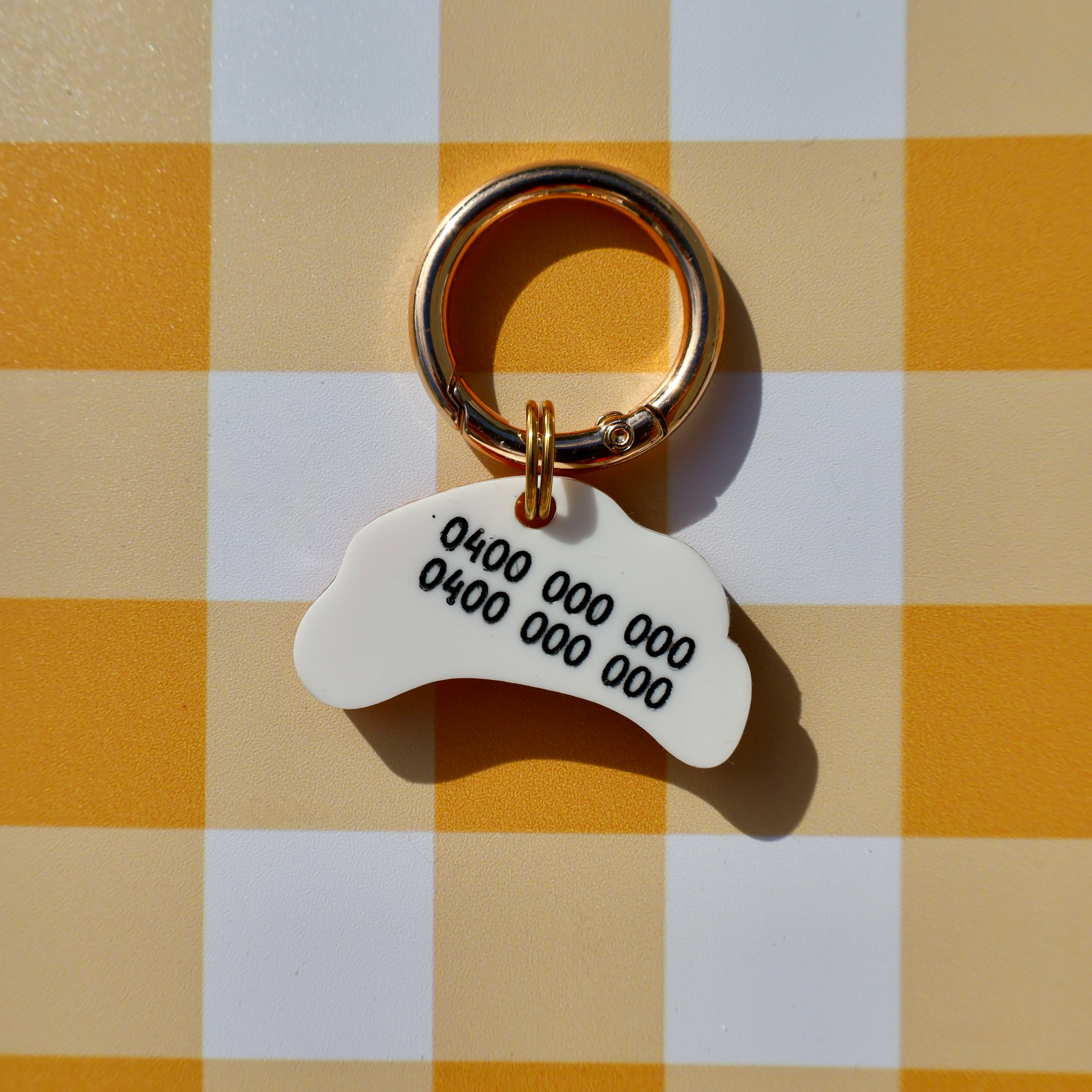 Personalised Pet ID Tag: Croissant - Image 4