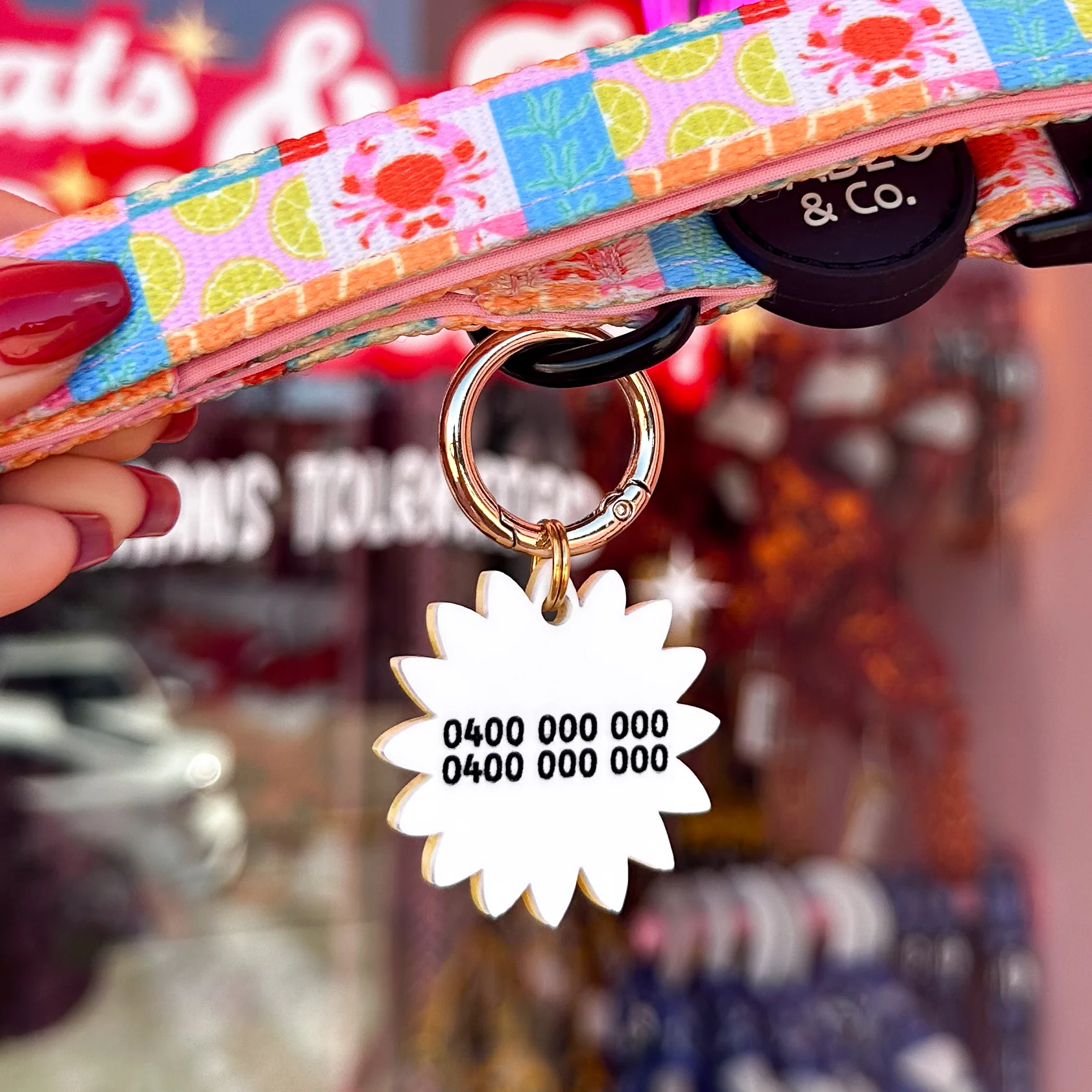 Personalised Pet ID Tag: Sunflower - Image 2