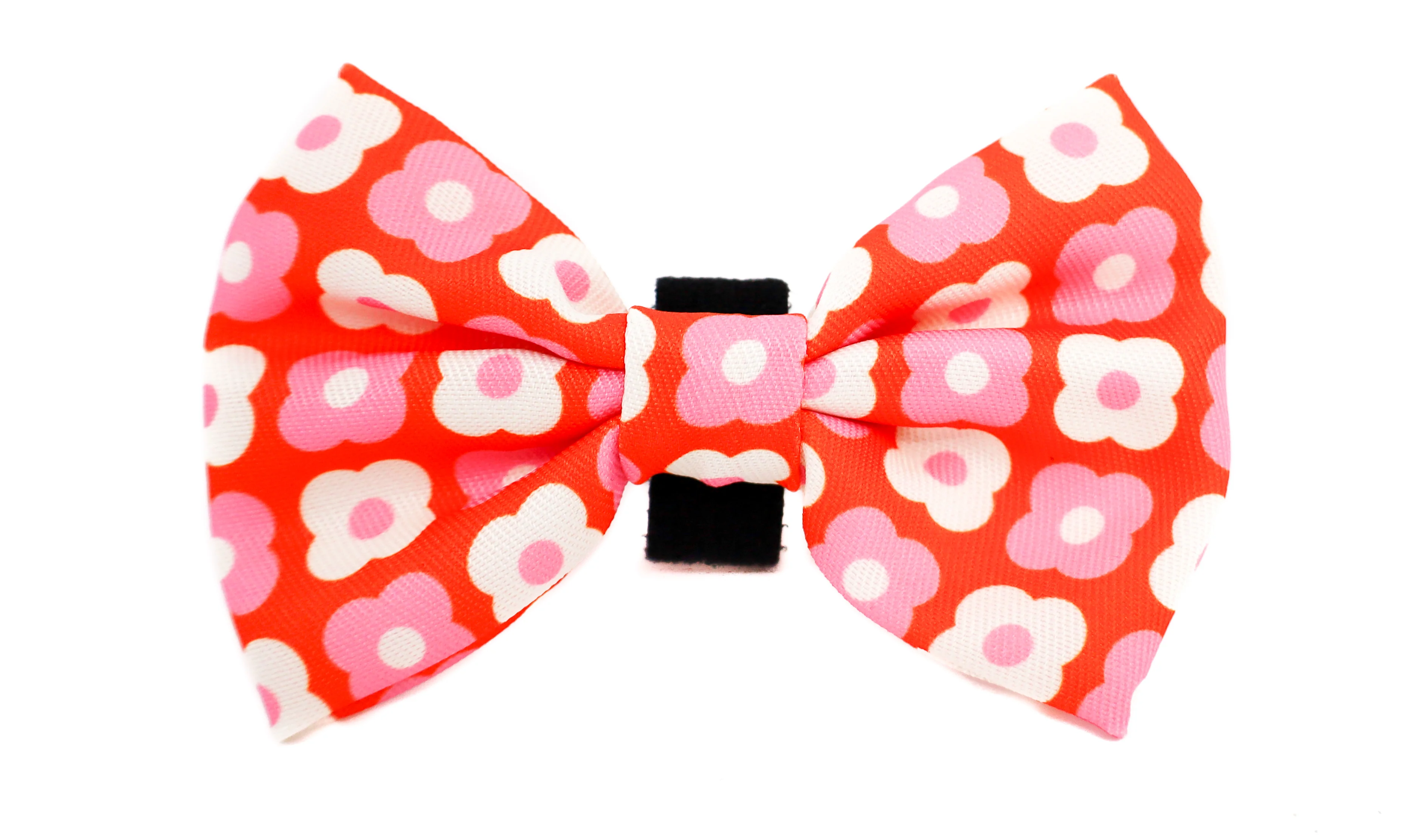 Pink Checkered Daisies: Bow Tie - Image 3