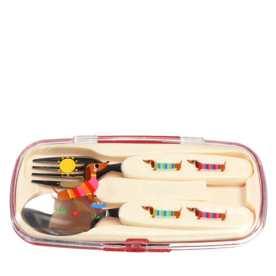 Rex London: Child Cutlery Set - Sausage Dog - Image 3